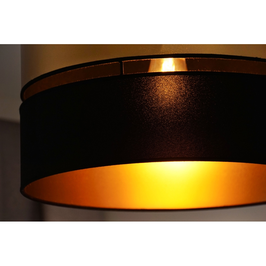Brilagi - Prisadený luster ROYAL 1xE27/15W/230V pr. 40 cm čierna/zlatá