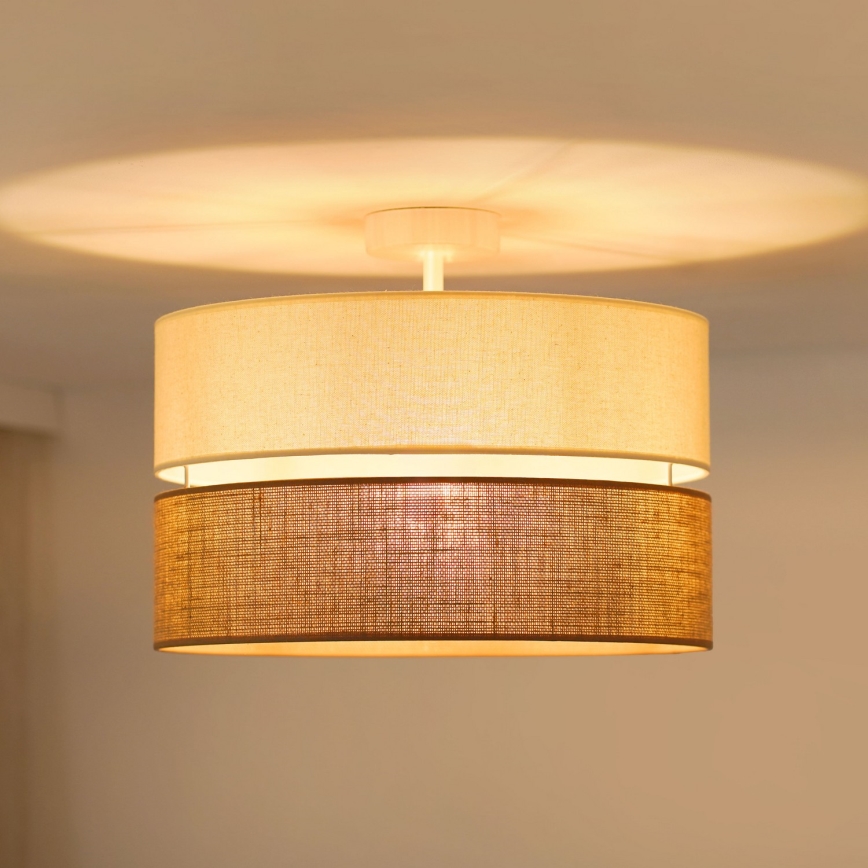 Brilagi - Prisadený luster ROYAL YUTE 1xE27/15W/230V pr. 40 cm béžová/krémová