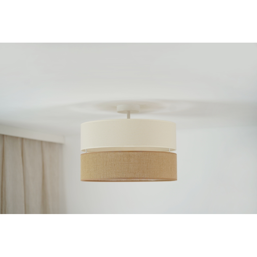 Brilagi - Prisadený luster ROYAL YUTE 1xE27/15W/230V pr. 40 cm béžová/krémová