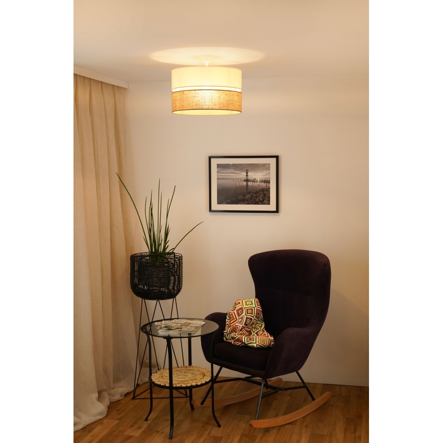 Brilagi - Prisadený luster ROYAL YUTE 1xE27/15W/230V pr. 40 cm béžová/krémová
