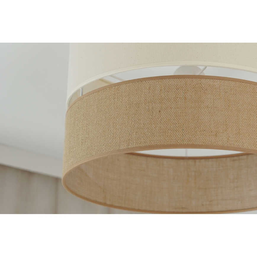 Brilagi - Prisadený luster ROYAL YUTE 1xE27/15W/230V pr. 40 cm béžová/krémová