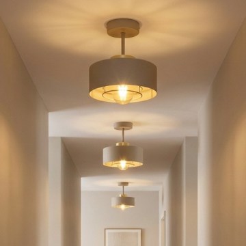 Brilagi - Prisadený luster SPRING 1xE27/60W/230V béžová/zlatá