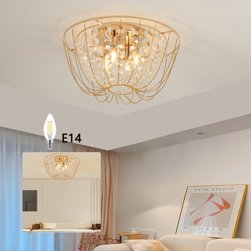 Brilagi - Prisadený luster VASTERAS 4xE14/40W/230V pr. 45 cm