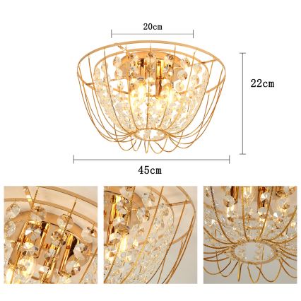 Brilagi - Prisadený luster VASTERAS 4xE14/40W/230V pr. 45 cm