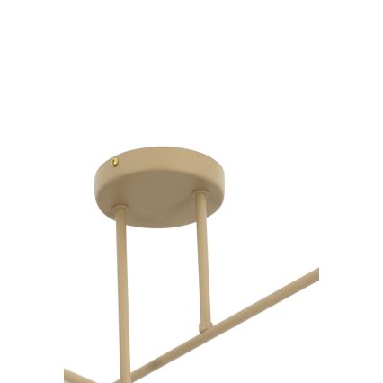 Brilagi - Prisadený luster VIRGO 4xE14/40W/230V béžová/zlatá