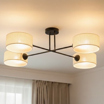 Brilagi - Prisadený luster VIRGO 4xE14/40W/230V krémový/čierny