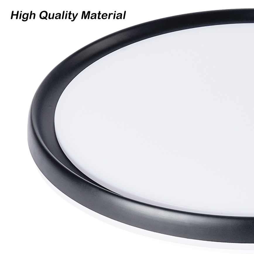 Brilagi - LED stmievateľné stropné svietidlo RIVO LED/72W/230V 3000-6000K čierne pr. 50 cm + diaľkové ovládanie