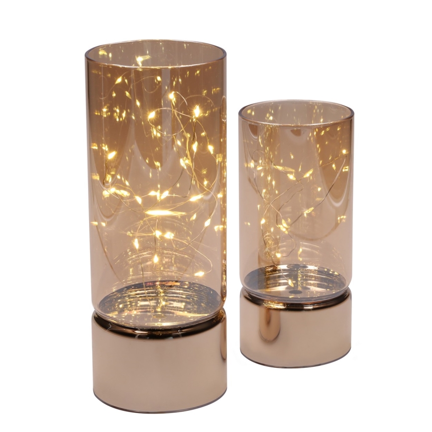 Brilagi - SADA 2x LED vianočných dekorácií LED/3xAA + 2xAA