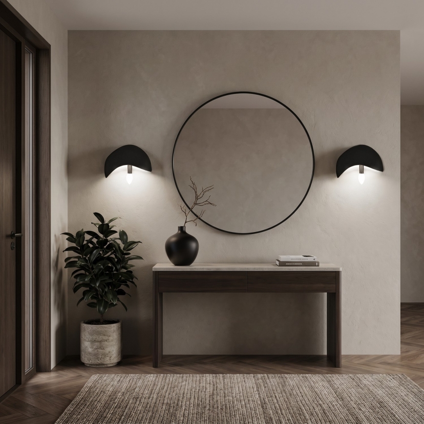 Brilagi - SADA 2x nástenných svietidiel WABI SABI 1xE14/40W/230V čierna