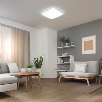 Brilagi - LED Stmievateľné stropné svietidlo SMART LED/36W/230V 53x53 cm 3000-6000K Wi-Fi Tuya Beacon + diaľkové ovládanie