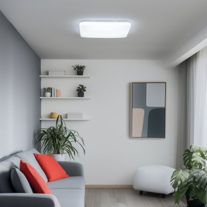 Brilagi - LED Stmievateľné stropné svietidlo SMART LED/36W/230V 53x53 cm 3000-6000K Wi-Fi Tuya Beacon + diaľkové ovládanie