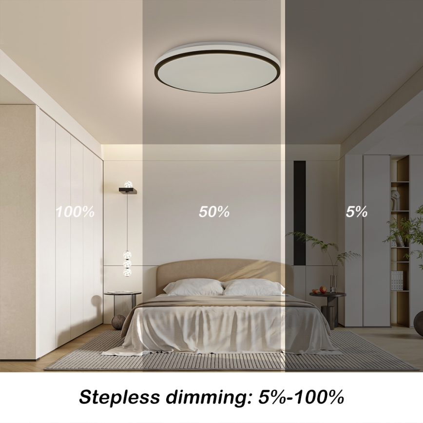 Brilagi - LED stmievateľné stropné svietidlo SMART LED/36W/230V pr. 48 cm 3000-6000K Wi-Fi Tuya Beacon + diaľkové ovládanie