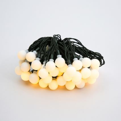 Brilagi - LED solárny dekoračný reťazec BUBBLE 50xLED/8 funkcií 7m IP65 teplá biela 600 mAh