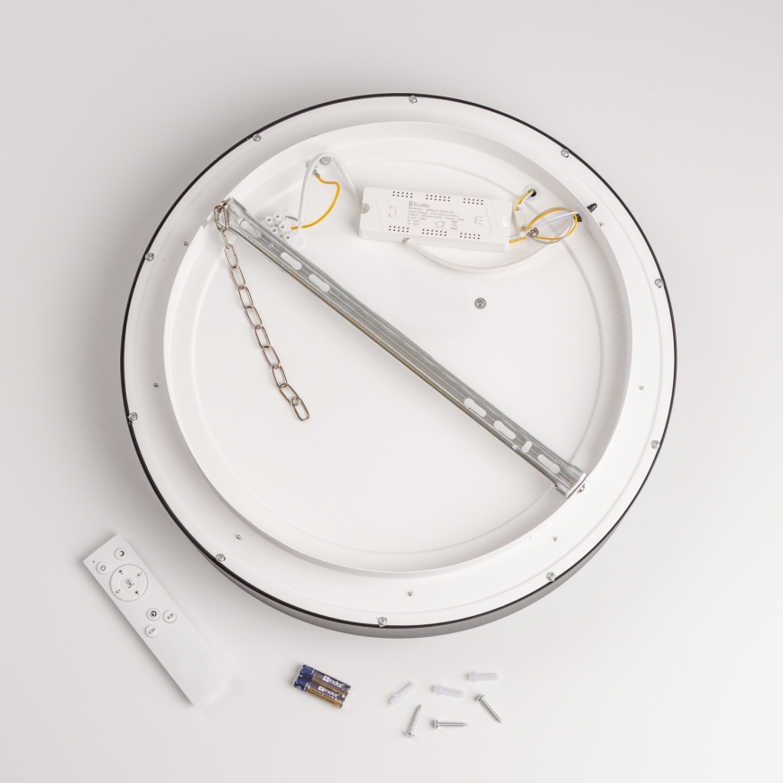 Brilagi - LED stmievateľné stropné svietidlo FALCON LED/40W/230V 3000-6500K Ø 45 cm čierne + diaľkové ovládanie