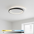 BRILAGI - Stmievané stropné svietidlo FLARE LED/48W/230V 3000-6000K 39,5x45 cm biela/čierna + diaľkové ovládanie