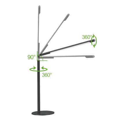 Brilagi - stmievateľná LED dotyková stolová lampa VARIO LED/7W/230V 3000-6500K CRI 96 čierna