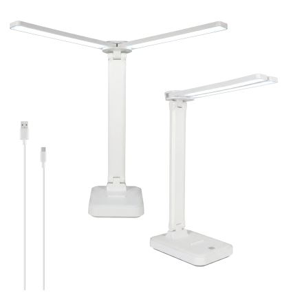BRILAGI - Stmievateľná LED stolová lampa MODO DUO LED/8W/5V 3000/4000/6500K biela