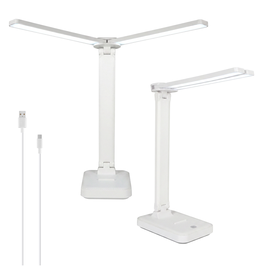 BRILAGI - Stmievateľná LED stolová lampa MODO DUO LED/8W/5V 3000/4000/6500K biela
