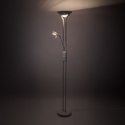 Brilagi - Stmievateľná stojacia lampa SCARLETT 1xR7s/230W/230V + 1xG9/40W biela