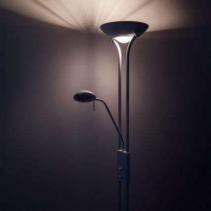 Brilagi - Stmievateľná stojacia lampa SCARLETT 1xR7s/230W/230V + 1xG9/40W biela