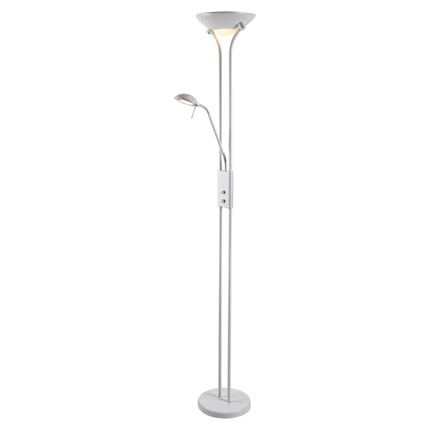 Brilagi - Stmievateľná stojacia lampa SCARLETT 1xR7s/230W/230V + 1xG9/40W biela