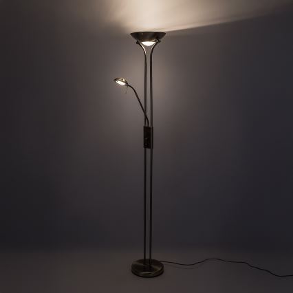 Brilagi - Stmievateľná stojacia lampa SCARLETT 1xR7s/230W/230V + 1xG9/40W bronzová