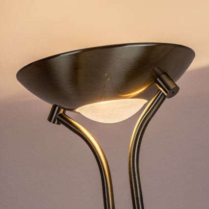 Brilagi - Stmievateľná stojacia lampa SCARLETT 1xR7s/230W/230V + 1xG9/40W bronzová