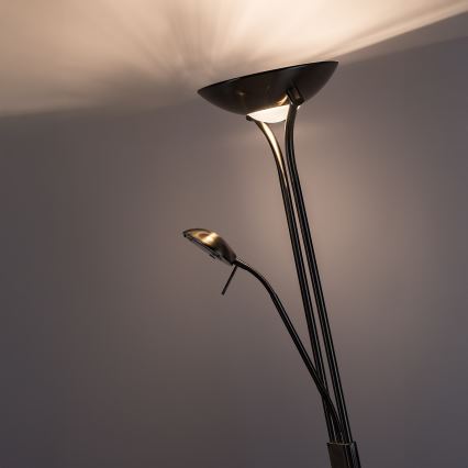Brilagi - Stmievateľná stojacia lampa SCARLETT 1xR7s/230W/230V + 1xG9/40W bronzová
