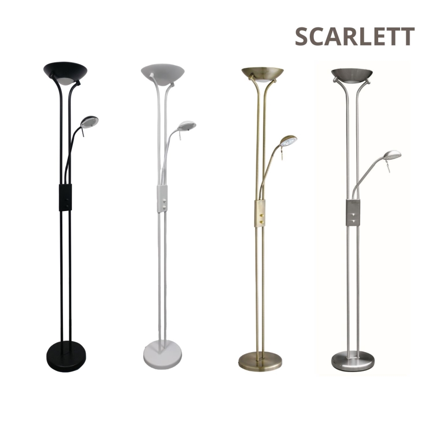 Brilagi - Stmievateľná stojacia lampa SCARLETT 1xR7s/230W/230V + 1xG9/40W bronzová