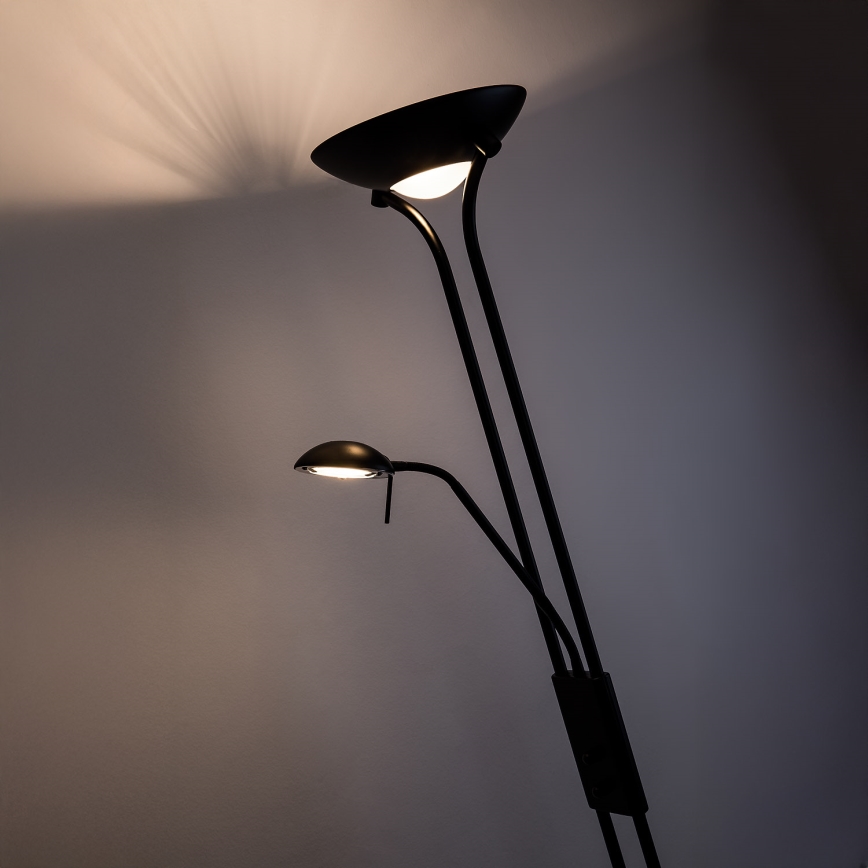 Brilagi - Stmievateľná stojacia lampa SCARLETT 1xR7s/230W/230V + 1xG9/40W čierna