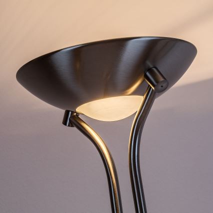 Brilagi - Stmievateľná stojacia lampa SCARLETT 1xR7s/230W/230V + 1xG9/40W matný chróm