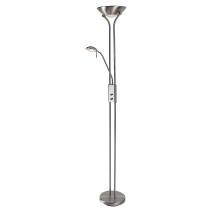 Brilagi - Stmievateľná stojacia lampa SCARLETT 1xR7s/230W/230V + 1xG9/40W matný chróm