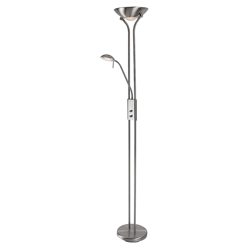 Brilagi - Stmievateľná stojacia lampa SCARLETT 1xR7s/230W/230V + 1xG9/40W matný chróm