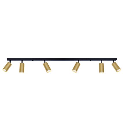 Brilagi - LED RGBW Stmievateľné bodové svietidlo SELE GOLDEN 6xGU10/6,5W/230V 2700-6500K čierna/zlatá