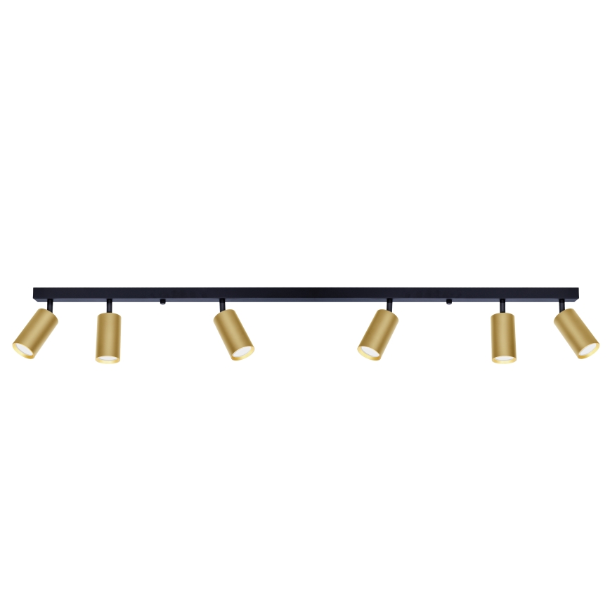 Brilagi - LED RGBW Stmievateľné bodové svietidlo SELE GOLDEN 6xGU10/6,5W/230V 2700-6500K čierna/zlatá
