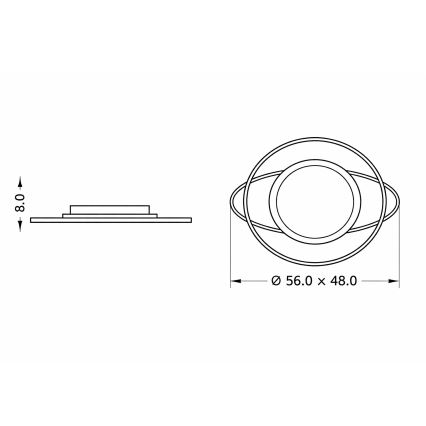 Brilagi - LED Stmievateľné detské stropné svietidlo ASTRO LED/68W/230V 3000-6000K + diaľkové ovládanie