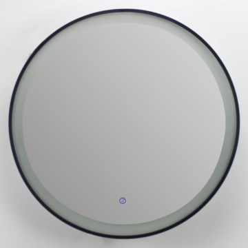 Brilagi - stmievateľné LED kúpeľňové vyhrievané zrkadlo s podsvietením ALU PRO LED/18W/230V, priemer 60 cm, 3000/4000/6500 K, IP44, čierne