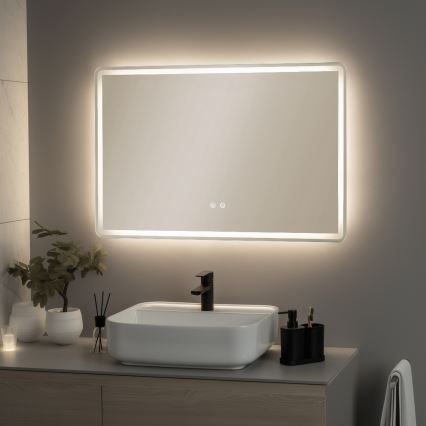 Brilagi - LED kúpeľňové vyhrievané zrkadlo BELLA LED/19W/230V 60x90 cm IP44 CRI 90 stmievateľné + CCT