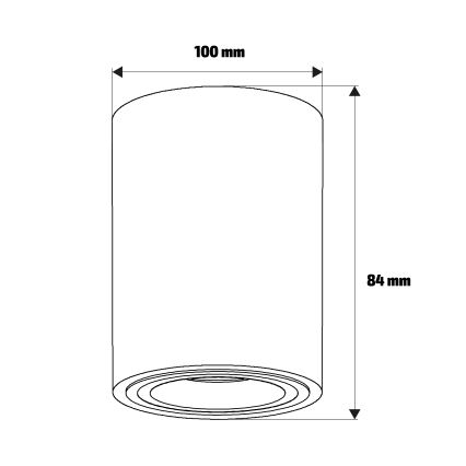 Brilagi - LED RGBW Stmievateľné bodové svietidlo MIA 1xGU10/4,8W/230V 3000K 100x80 mm béžová + diaľkové ovládanie