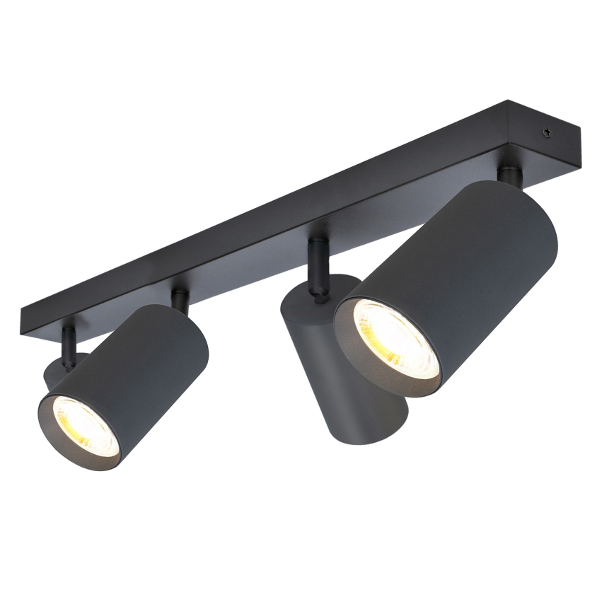 Brilagi - LED RGBW stlmiteľné bodové svietidlo SELE 4xGU10/4,8W/230V 3000K antracit + diaľkové ovládanie