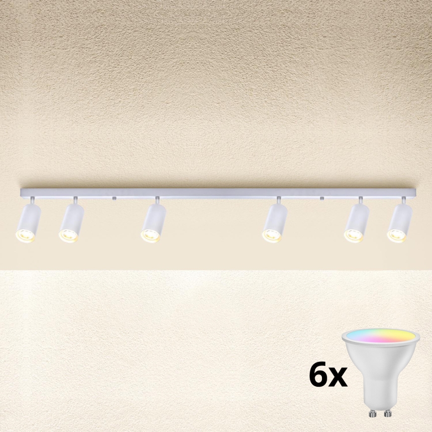 Brilagi - Stmievateľné LED RGBW bodové svietidlo SELE 6xGU10/6,5W/230V 2700-6500K biela