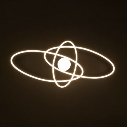 BRILAGI - LED stmievateľné stropné svietidlo APOLLO LED/58W/230V 3000-6500K 43,2x101,2 cm čierna + diaľkové ovládanie