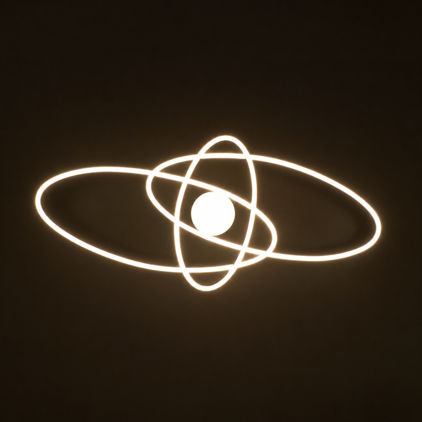 BRILAGI - LED stmievateľné stropné svietidlo APOLLO LED/58W/230V 3000-6500K 43,2x101,2 cm čierna + diaľkové ovládanie