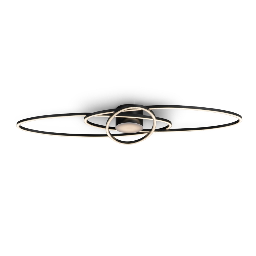 BRILAGI - LED stmievateľné stropné svietidlo APOLLO LED/58W/230V 3000-6500K 43,2x101,2 cm čierna + diaľkové ovládanie