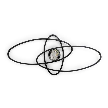 BRILAGI - LED stmievateľné stropné svietidlo APOLLO LED/58W/230V 3000-6500K 43,2x101,2 cm čierna + diaľkové ovládanie