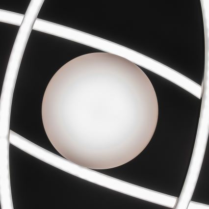 BRILAGI - LED stmievateľné stropné svietidlo APOLLO LED/58W/230V 3000-6500K 43,2x101,2 cm čierna + diaľkové ovládanie