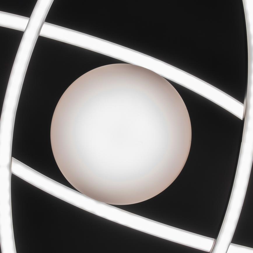 BRILAGI - LED stmievateľné stropné svietidlo APOLLO LED/58W/230V 3000-6500K 43,2x101,2 cm čierna + diaľkové ovládanie