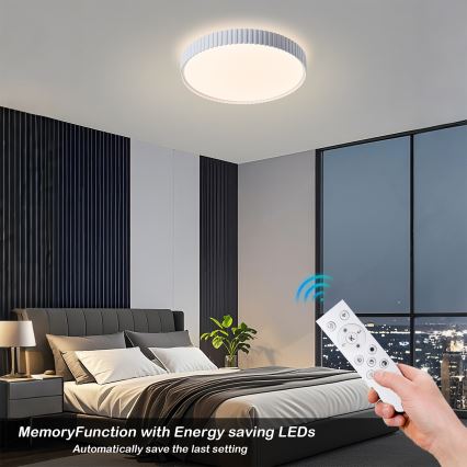 Brilagi - LED Stmievané stropné svietidlo CORVO LED/54W/230V 3000-6000K biela pr. 40 cm + diaľkové ovládanie