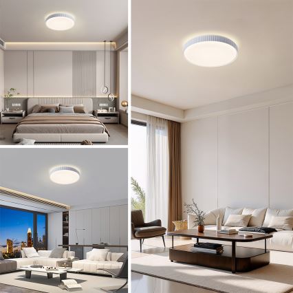 Brilagi - LED Stmievateľné stropné svietidlo CORVO LED/72W/230V 3000-6000K biele pr. 50 cm + diaľkové ovládanie