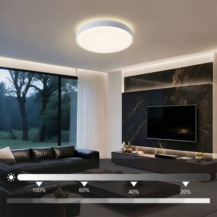 Brilagi - LED Stmievateľné stropné svietidlo CORVO LED/72W/230V 3000-6000K biele pr. 50 cm + diaľkové ovládanie